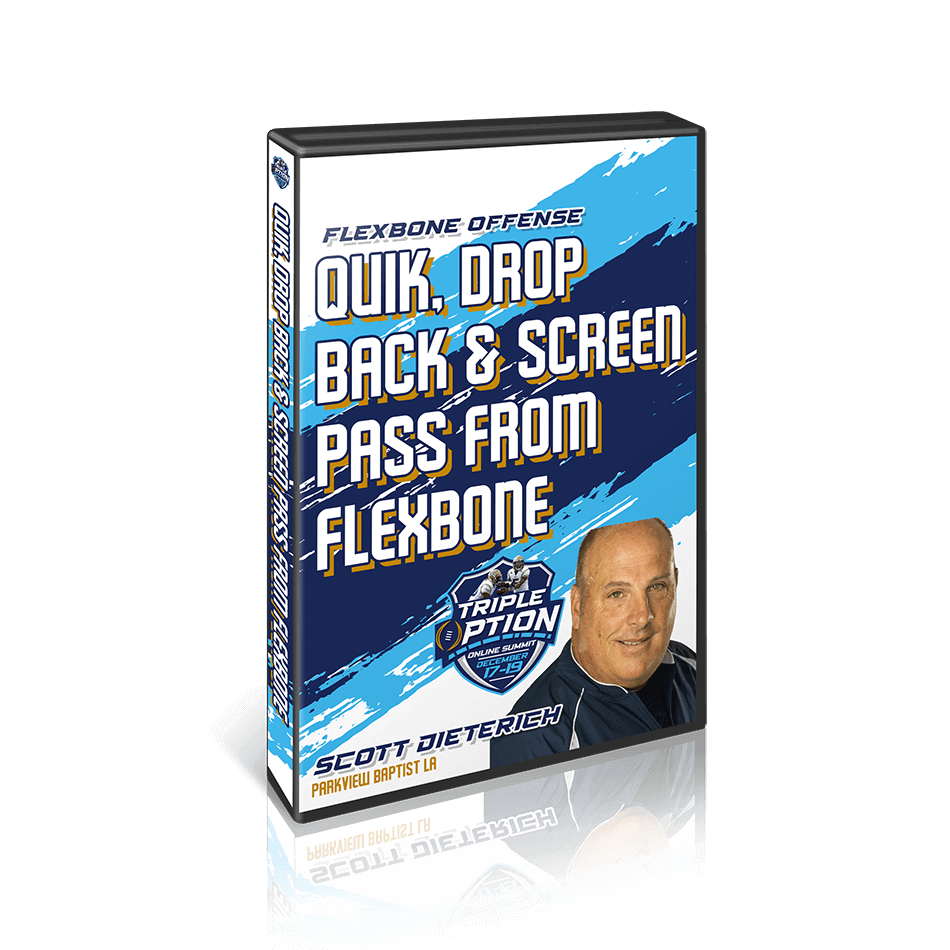 Quick, Drop Back, & Screen Pass from Flexbone – Scott Dieterich